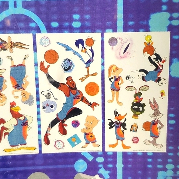 🆕️NWT Warner Bros. Looney Tunes Space Jam New Legacy Peel Sticker Wall Decals - Picture 8 of 12